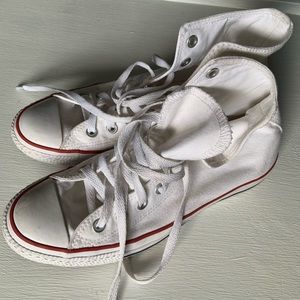 White Converse High Top